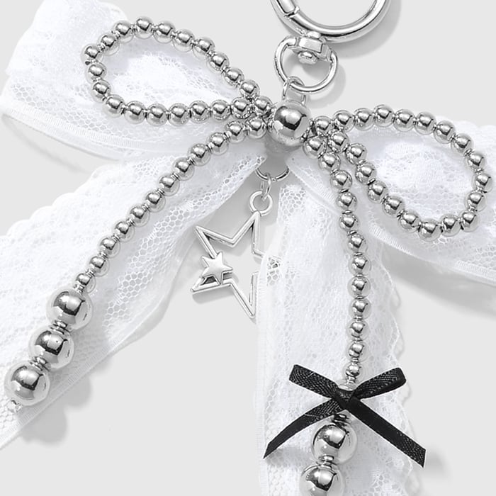 Beaded Bow Knot Bag Charms Picture5