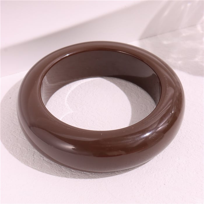 1 Piece Haute Vintage Round Acrylic Women's Bangles h5Picture4