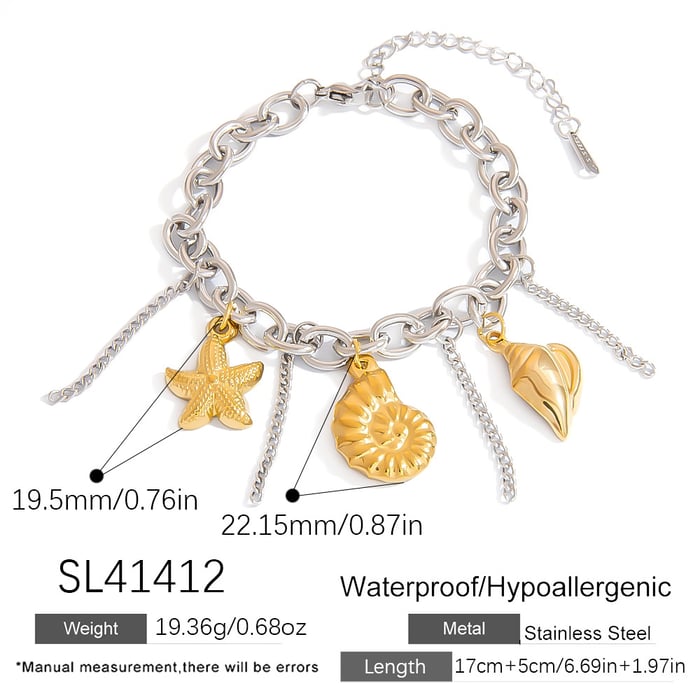 Ocean Series Starfish - Shell Women's Bracelet h5Picture2