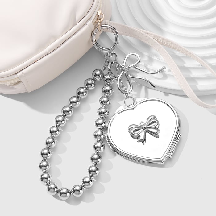 Heart Mirror Bag Charms Picture2