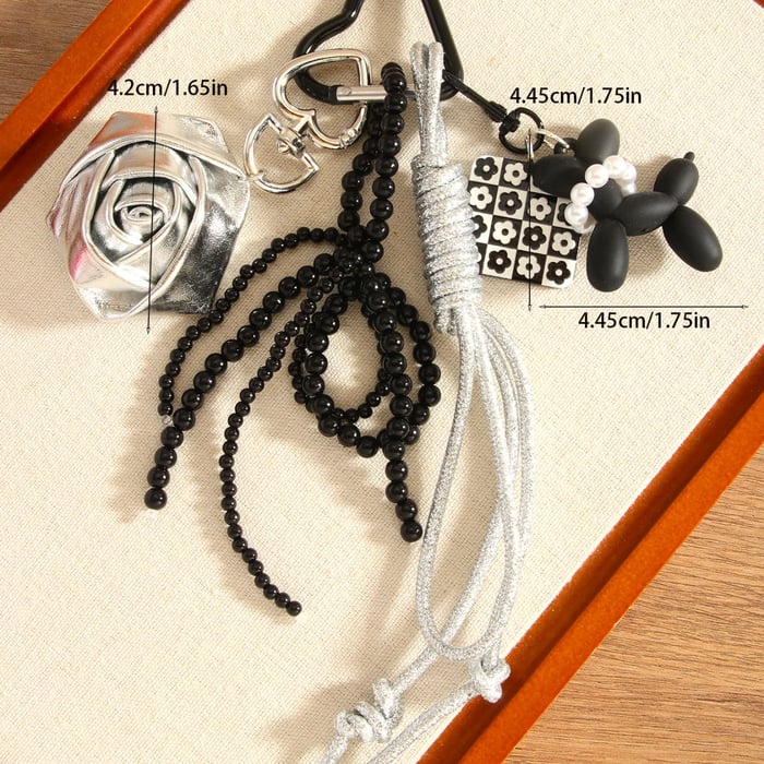 1 Piece Luxurious Series Daily Flower PU Women's Bag Charms Picture2