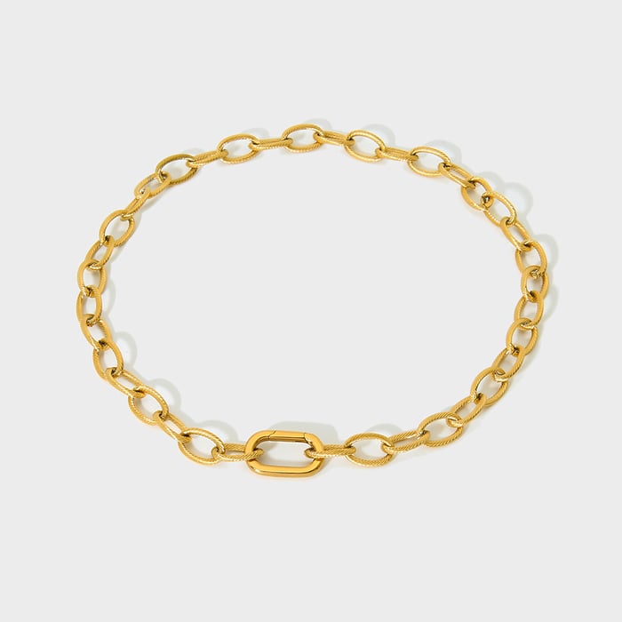 Schlichte Halskette mit einem Hauch von Luxus – DIY Edelstahlkette für Damen h5Bild4