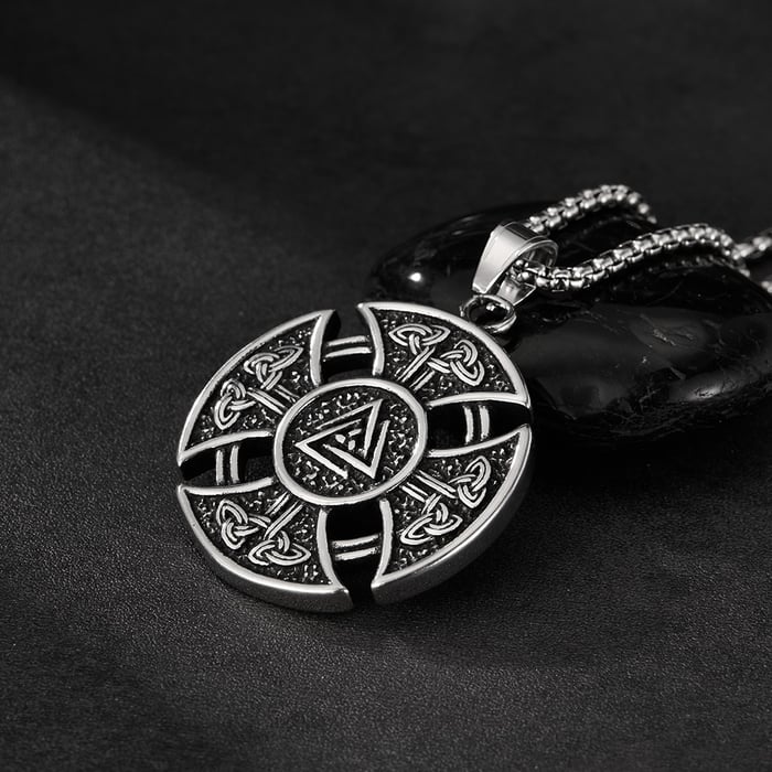 Elegante Herrenhalsketten aus Edelstahl mit keltischem Knoten h5Bild6