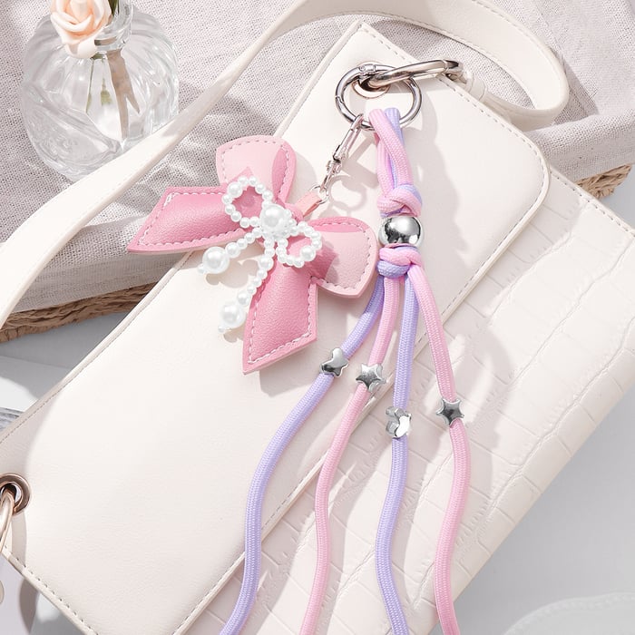Süße Taschenanhänger mit Schleife und Knoten Bild4