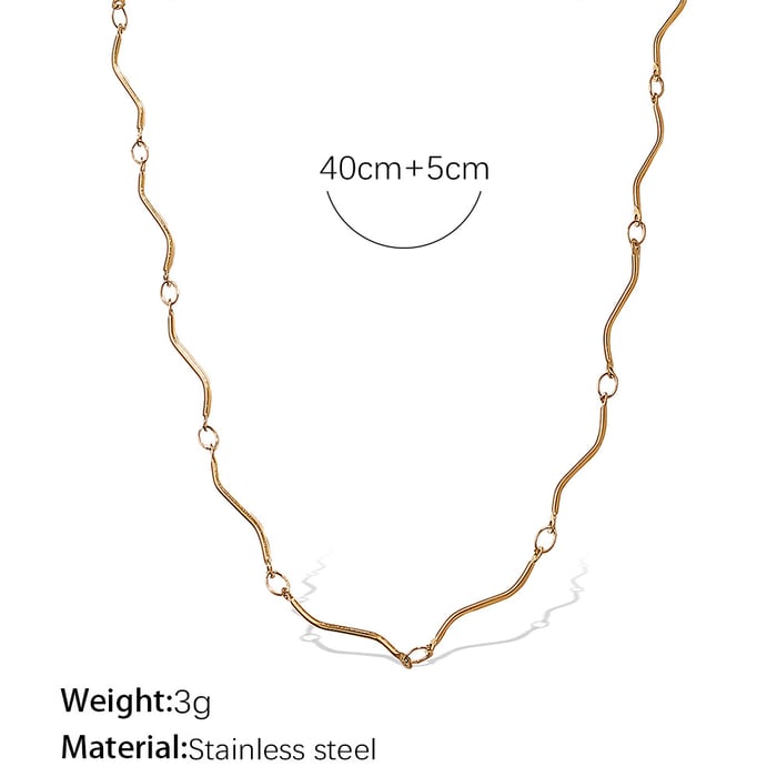 Daily Chain Gold Color Chain Necklaces