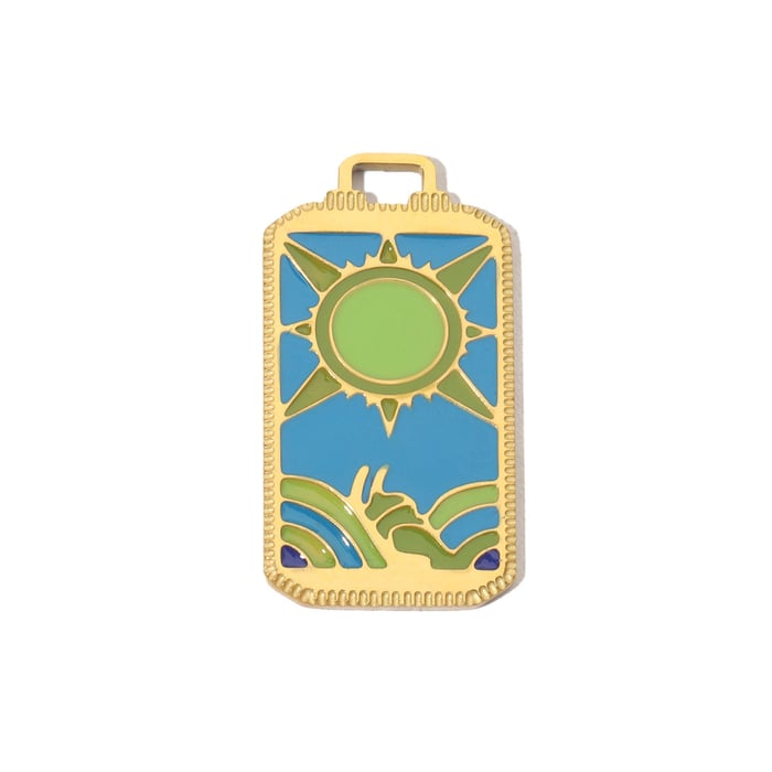 Eye Pattern Stainless Steel Gold Color Pendants