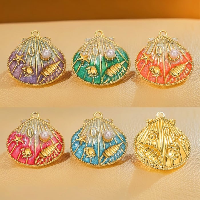 Vacation Conch Stainless Steel Women's Pendants h5Picture5