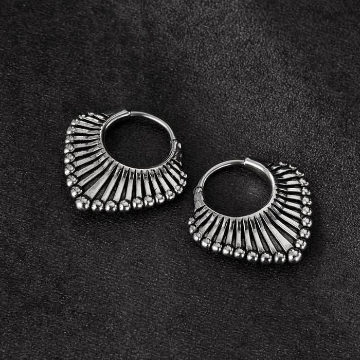 1 Piece Modern Series Fashionable Geometric Stainless Steel Men's Earrings h5Picture3