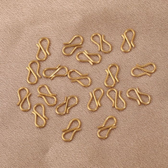 1 Piece DIY Series Daily S Shape Hook Stainless Steel Gold Color Women's Pendants h5Picture5