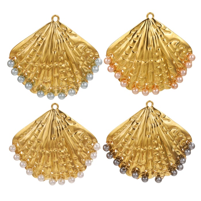 1 Piece Stylish Conch Shape Stainless Steel Women's Pendants h5Picture5