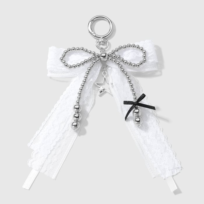 Beaded Bow Knot Bag Charms Picture2