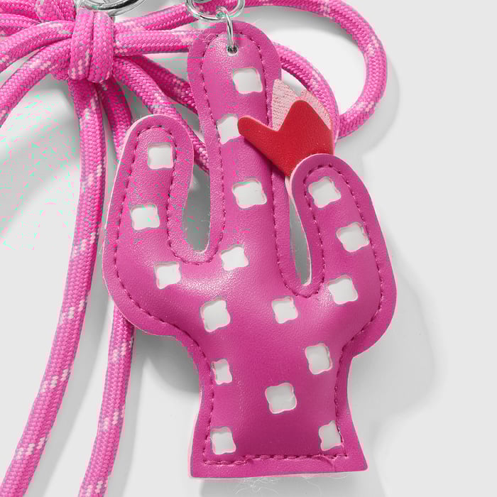 Cute Cactus Bow Knot Bag Charms h5Picture6