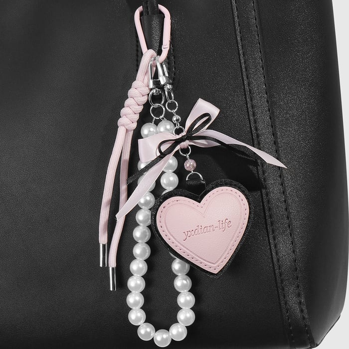 Leather Heart Bag Charms Picture5