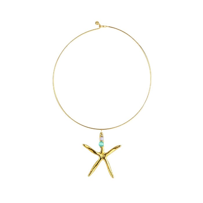 Vacation Oceanic Stainless Steel Gold Color Women's Chokers h5Picture5