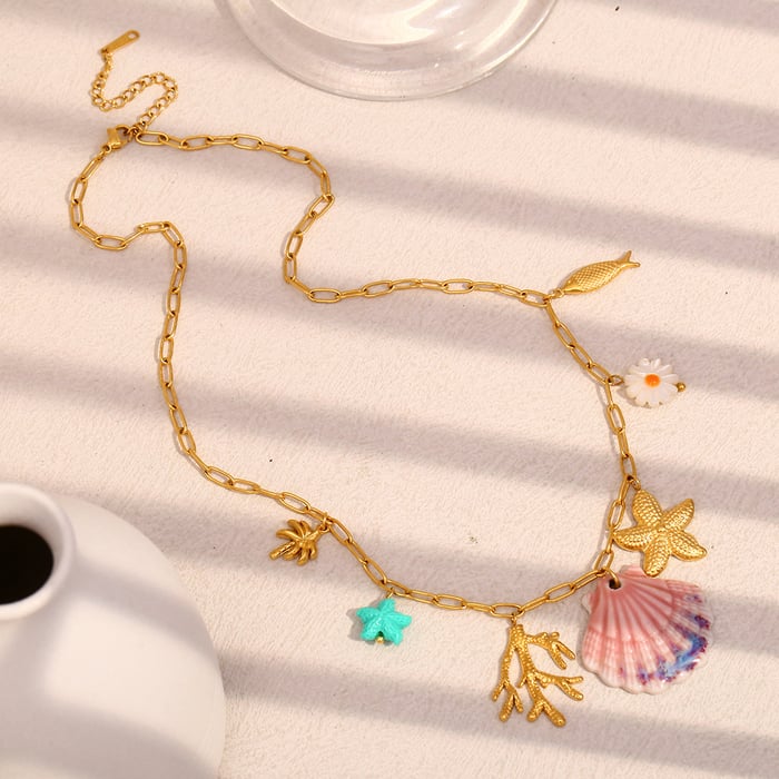 Sweet Oceanic Shell Women's Pendant Necklaces h5Picture5