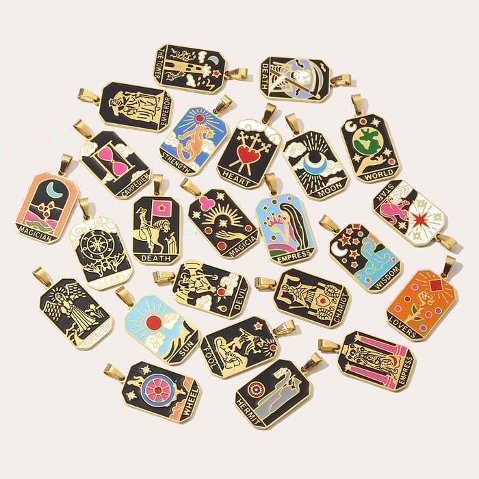Chic Tarot Stainless Steel Pendants h5Picture5