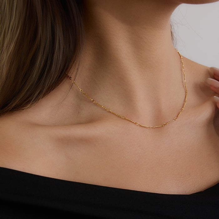 1 Piece Chain Stainless Steel Gold Color  Women's DIY Chain Necklaces h5Picture4