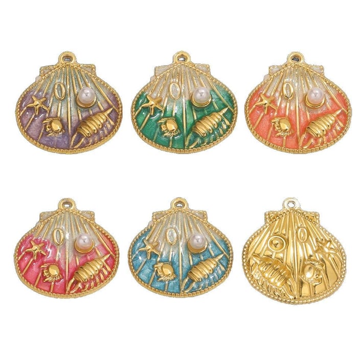 Vacation Conch Stainless Steel Women's Pendants h5Picture6