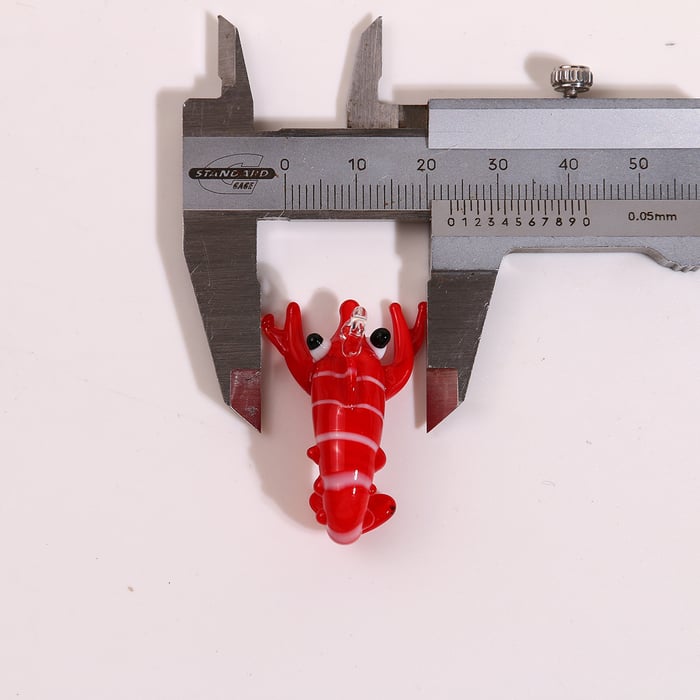 1 Piece Vivid Lobster Glass DIY Jewelry Pendant h5Picture5