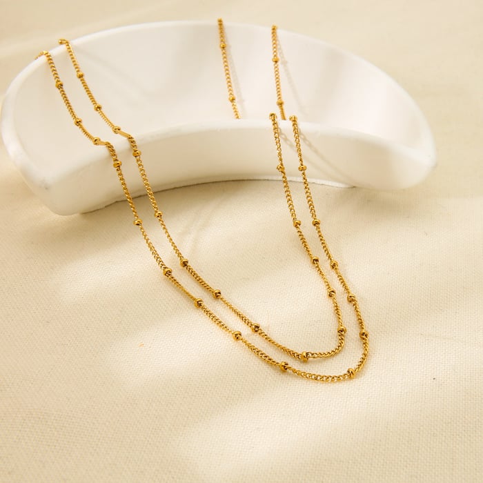 Simple and Stylish DIY Gold - colored Stainless Steel Cha h5Picture2