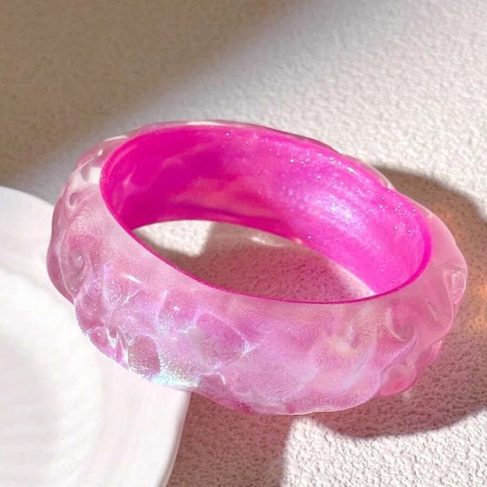 Eenvoudige geometrische roze armband voor vrouwen h5Afbeelding5