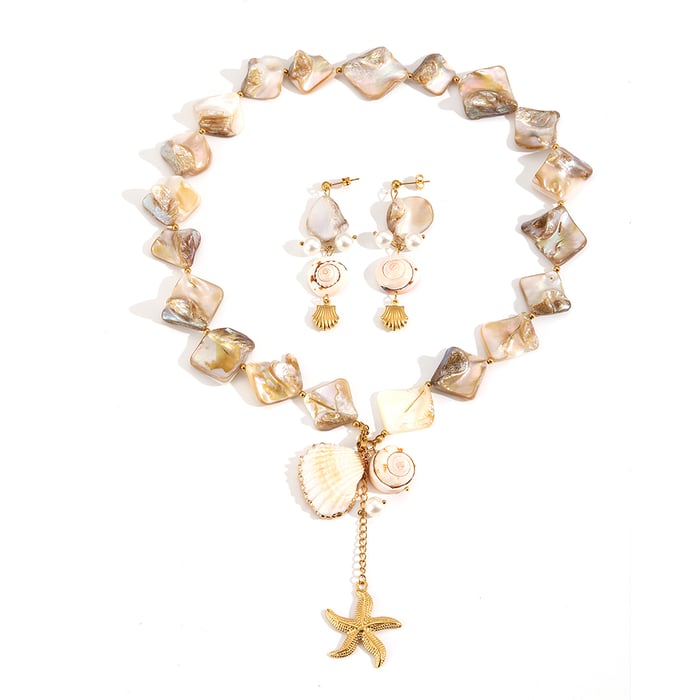  style oceanic stainless steel gold color earring sets Picture3
