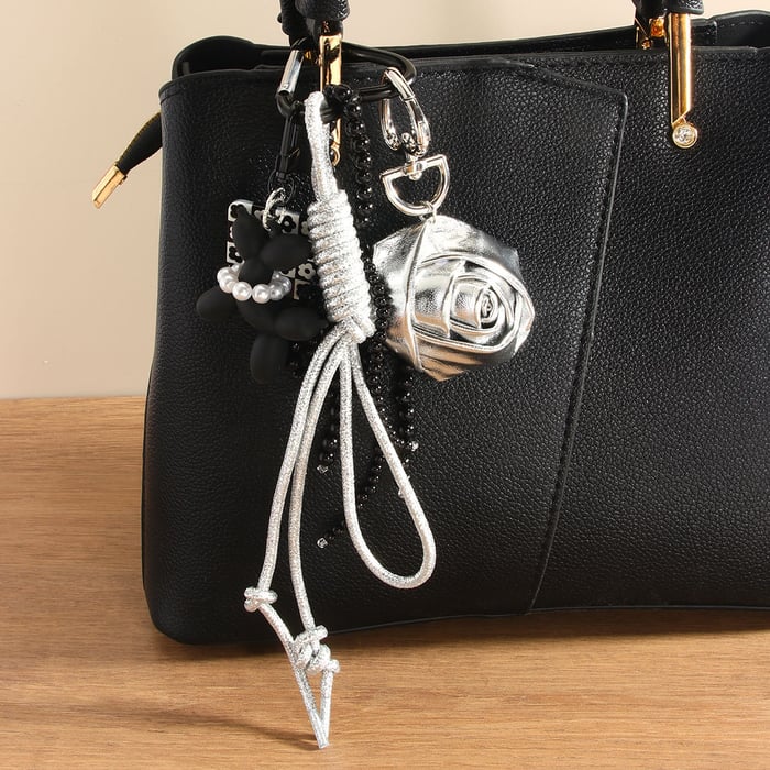 1 Piece Luxurious Series Daily Flower PU Women's Bag Charms Picture3
