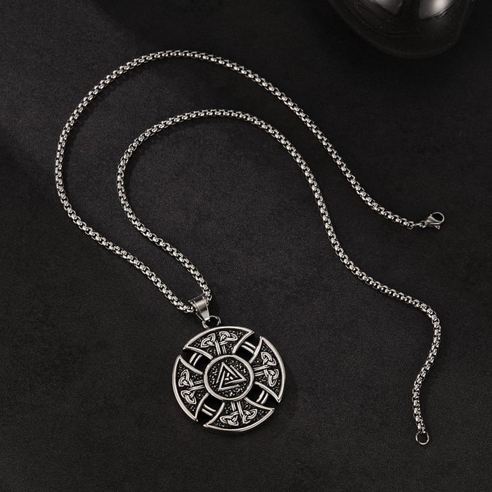 Elegante Herrenhalsketten aus Edelstahl mit keltischem Knoten h5Bild5