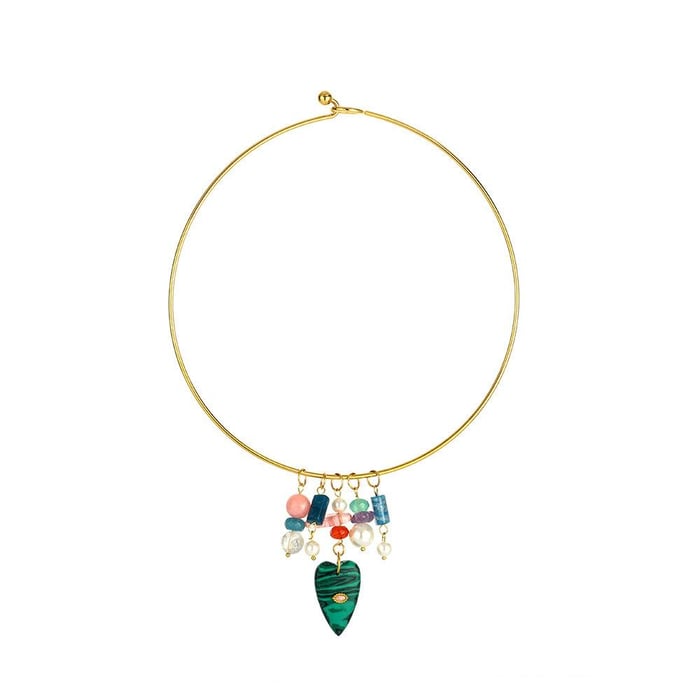 Vacation Oceanic Stainless Steel Gold Color Women's Chokers