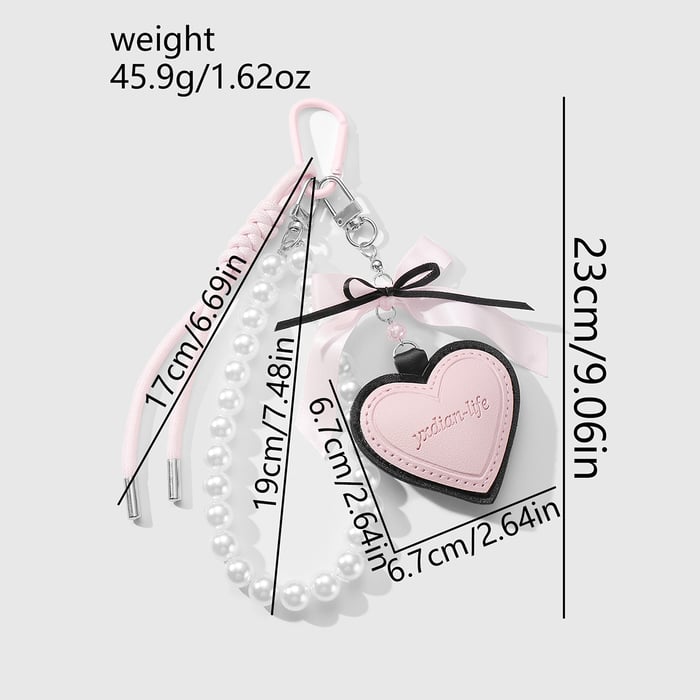 Leather Heart Bag Charms h5Picture8