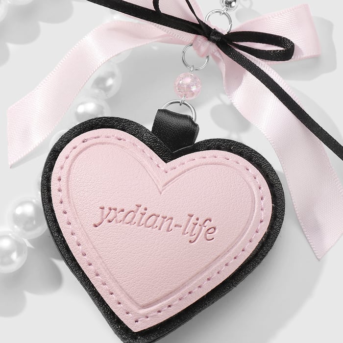 Leather Heart Bag Charms Picture6