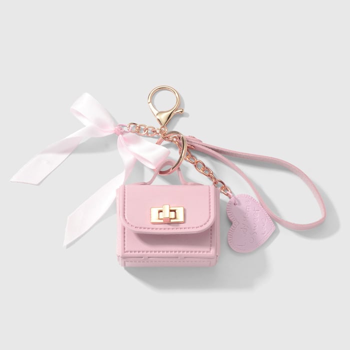Mini-Taschenanhänger mit Schleife