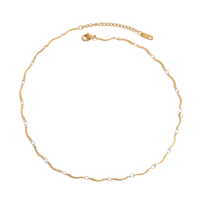 1 Piece Chain Stainless Steel Gold Color  Women's DIY Chain Necklaces h5Picture5