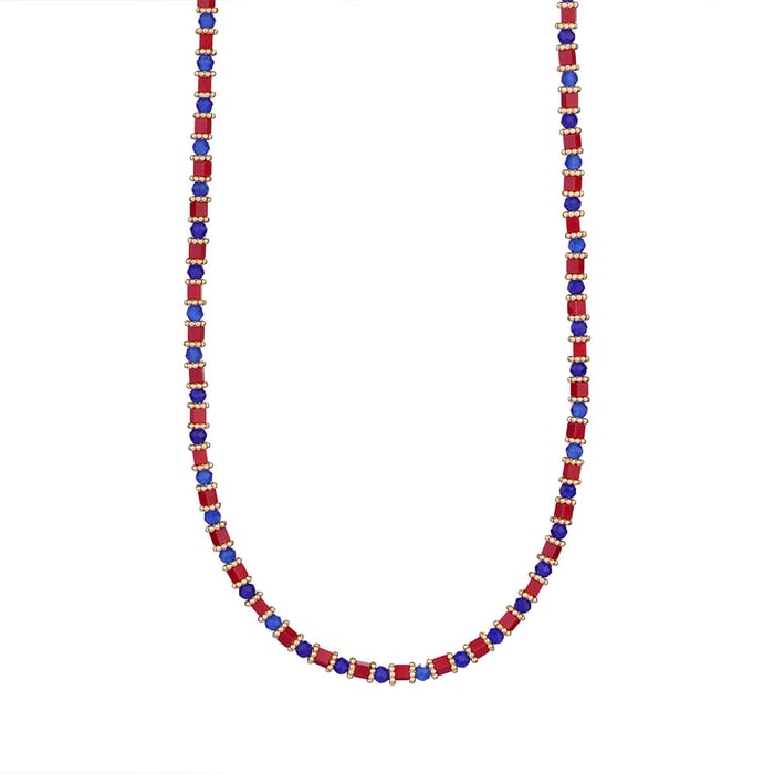 Gestaltbare unregelmäßige Naturstein Edelstahl Gold Farbe Damen Anhänger Halsketten h5Bild6