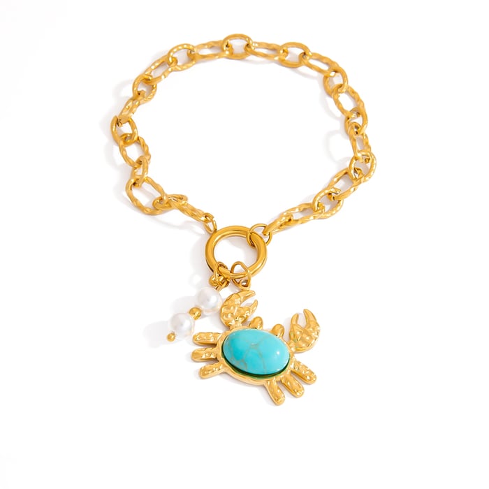 Cute Little Crab Stainless Steel Women's Bracelet