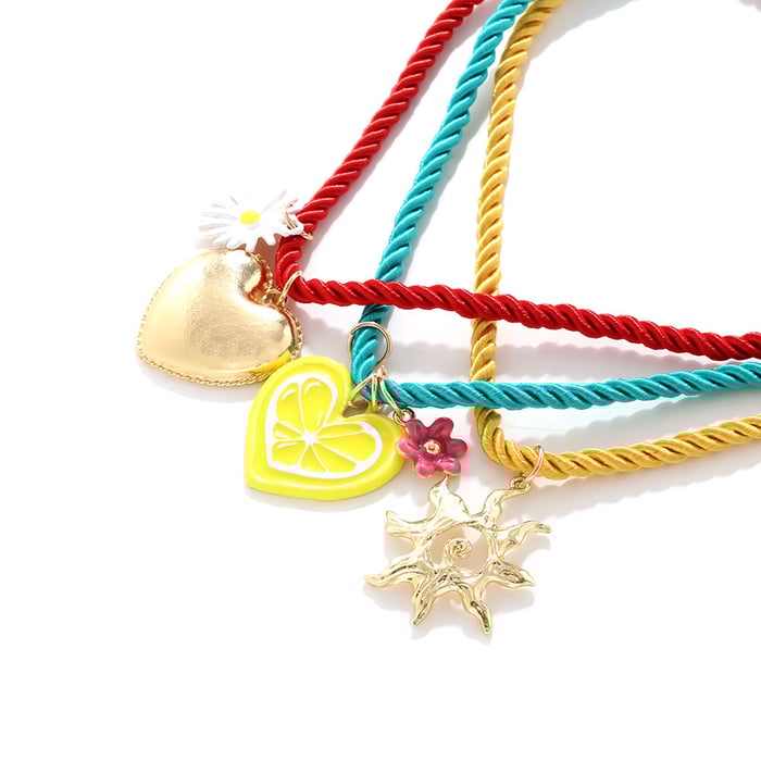 Sweet Heart Alloy Pendant Necklaces h5Picture4