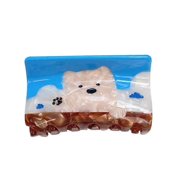 1 Piece Cute Cartoon Dog Acetate Women's Hair Claws Picture4