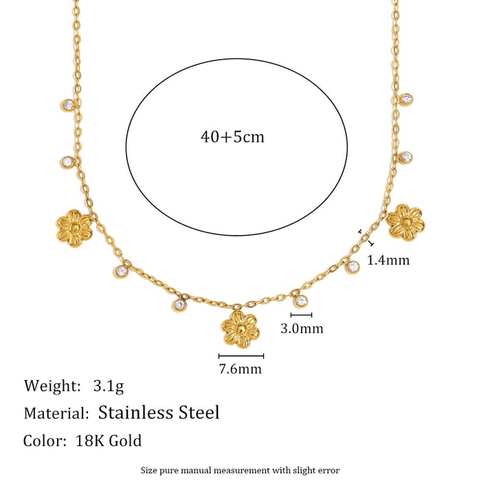 Fashion OL Solid Color Stainless Steel Women's Chain Necklaces h5Picture4