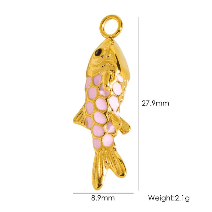 1 Pair Simple Series Cute Animal Stainless Steel Women's Pendants