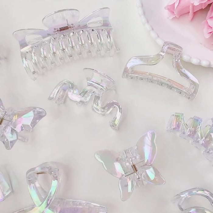 Elegant Simple Colorful Resin Women's Hair Claws h5Picture2