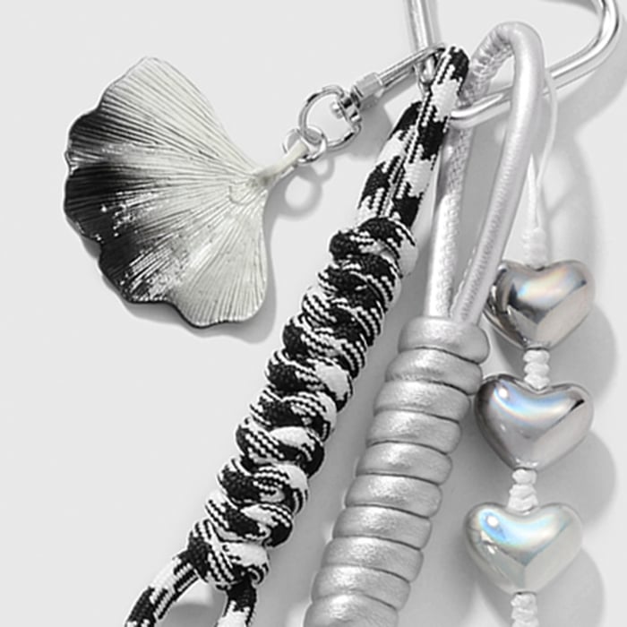 Simple Heart Alloy Bag Charms Picture5