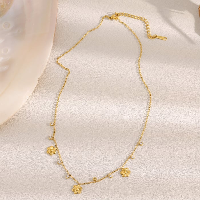 Fashion OL Solid Color Stainless Steel Women's Chain Necklaces h5Picture3