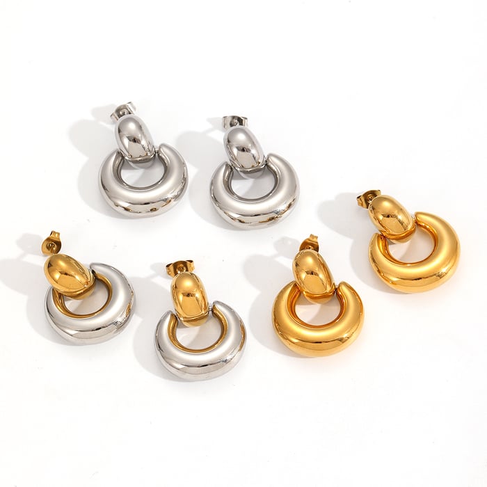  style edelstahl gold farbe tropfen ohrringe Bild5
