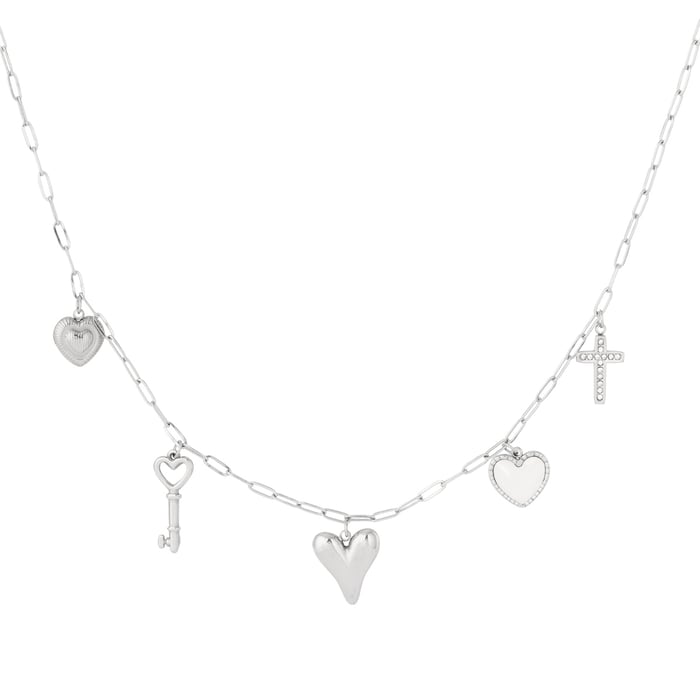Sophisticated Heart Stainless Steel Gold Color Women's Pendant Necklaces