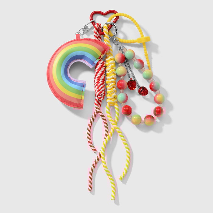 Süße Regenbogen Taschenanhänger