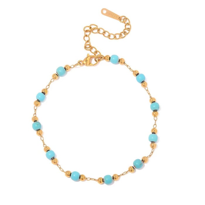 Simple Series Daily Heart Stainless Steel   Gold Color Bracelets h5Picture3