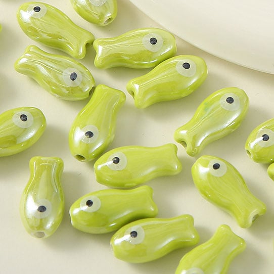 1 Piece Fish Ceramics DIY Jewelry Bead h5Picture3