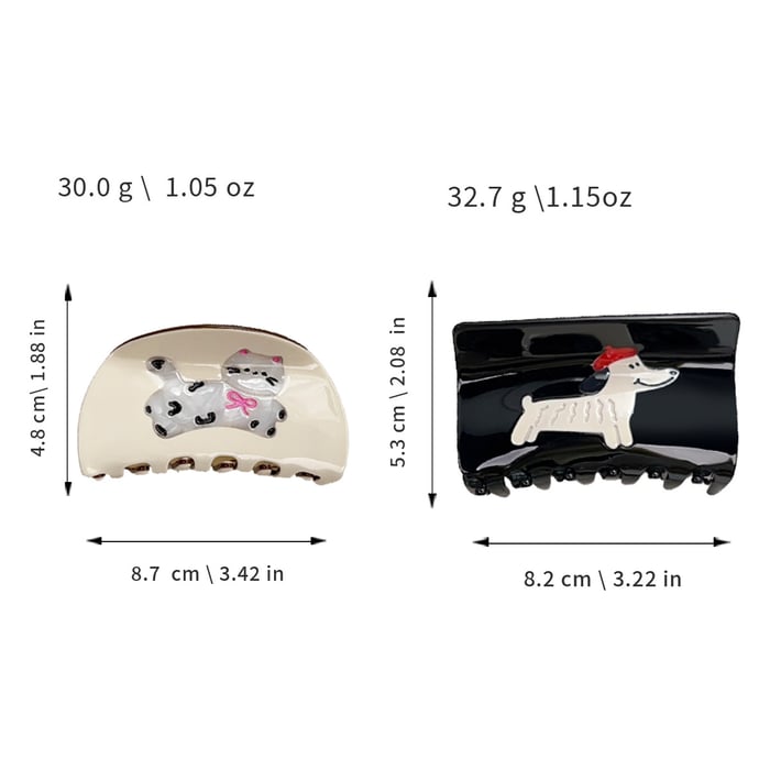 Advanced Creative Design Cute Cartoon Acetate Women's Hair Claws Picture5
