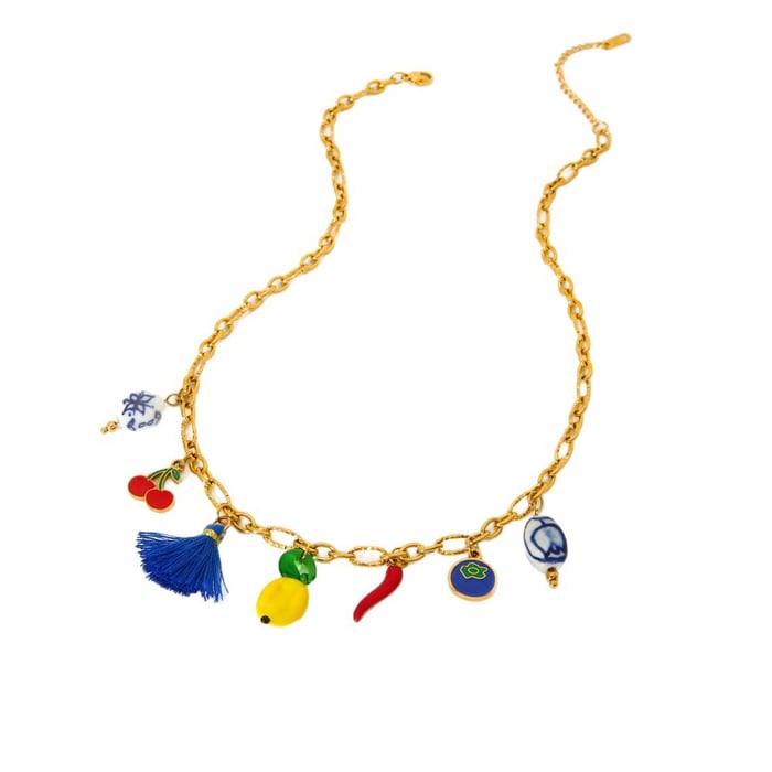 Sweet Fruit Series DIY Stainless Steel Pendant Necklaces h5Picture5