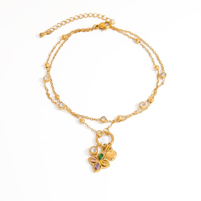 Light Luxury Starfish Pendant Stainless Steel Women's Anklet